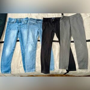 4 Pairs of Girls’ Size 7 & 7/8 Jeggings (Various Brands) - EXCELLENT CONDITION
